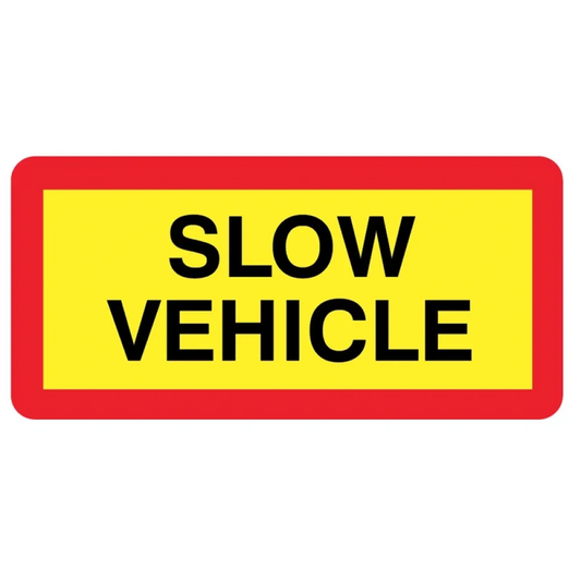 57143 Slow vehicle panel 525 x 250mm reflective aluminium Miscellaneous