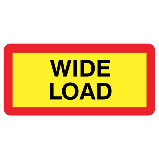 57145 Wide load panel 525 x 250mm reflective aluminium Miscellaneous