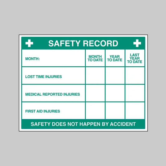 57172 Safety Record Dry Wipe Board 800x600mm 3mm foam pvc Miscellaneous