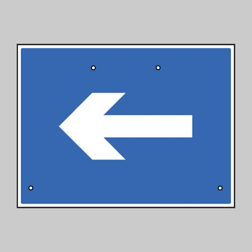 One way arrow only, 600x450mm Re-Flex Sign (3mm reflective polypropylene)