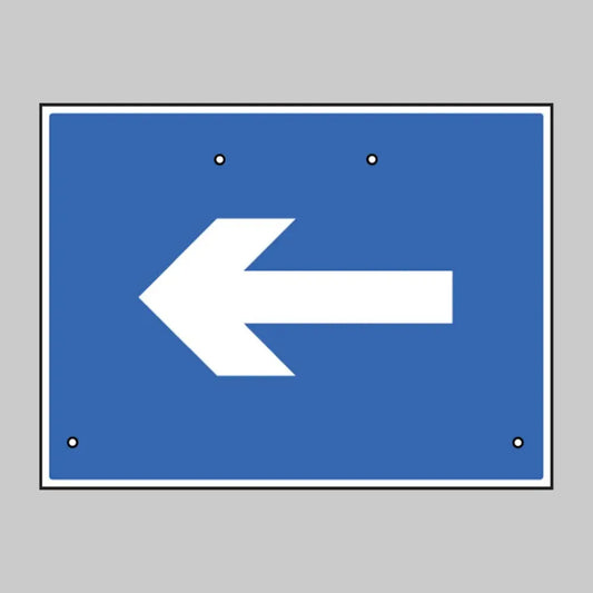 One way arrow only, 600x450mm Re-Flex Sign (3mm reflective polypropylene)