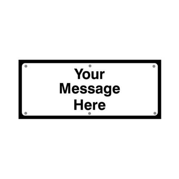57682 Your message fold up supplementary text with rust proof press studs