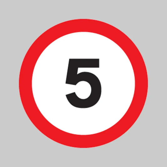 5 mph Class R2 Permanent 600mm Dia (3mm aluminium composite) c/w channelling
