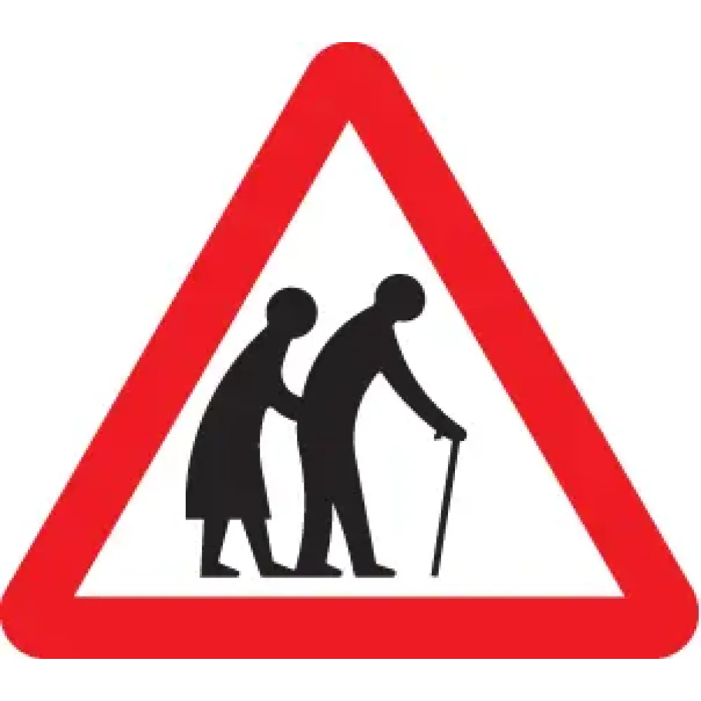57791 Elderly/disabled pedestrians class R2 600mm triangle c/w channelling Miscellaneous
