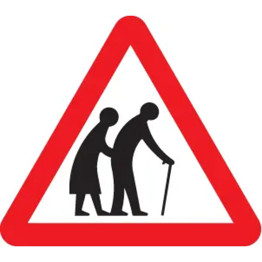 57791 Elderly/disabled pedestrians class R2 600mm triangle c/w channelling Miscellaneous