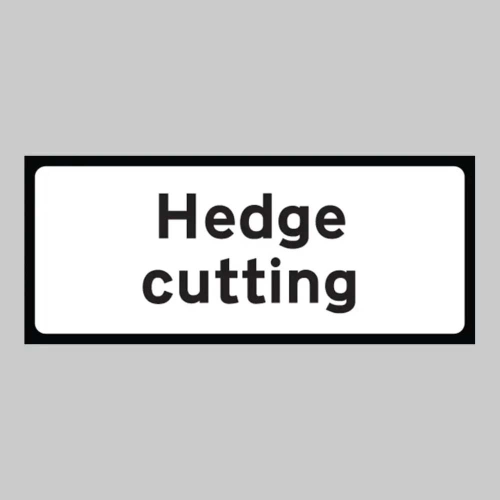 Hedge cutting supplementary plate 850x355 Class RA1 zintec