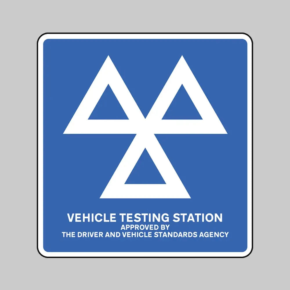 Vehicle testing station 600x625mm 0.9mm reflective aluminium