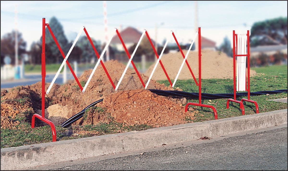57994 Extending safety barrier (3m x 1m)  (3000x1000mm) Safety Sign