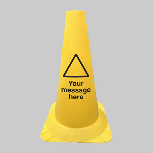 Your message hazard cone round 500mm