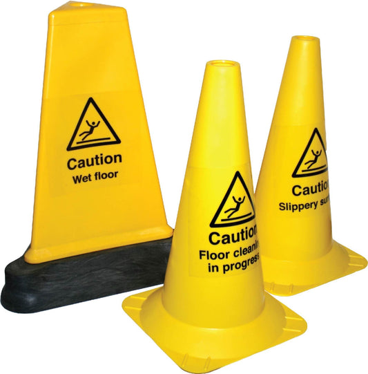 57995 Your message hazard cone round 500mm  (500mm) Safety Sign
