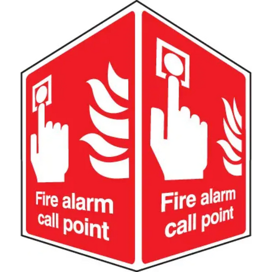 EasiFIX projecting sign 150x200mm face size - Fire alarm call point