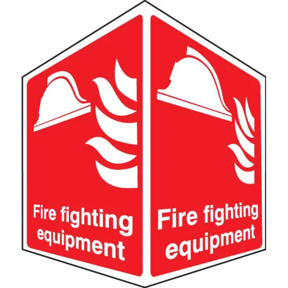 EasiFIX projecting sign 150x200mm face size - Fire fighting equipment