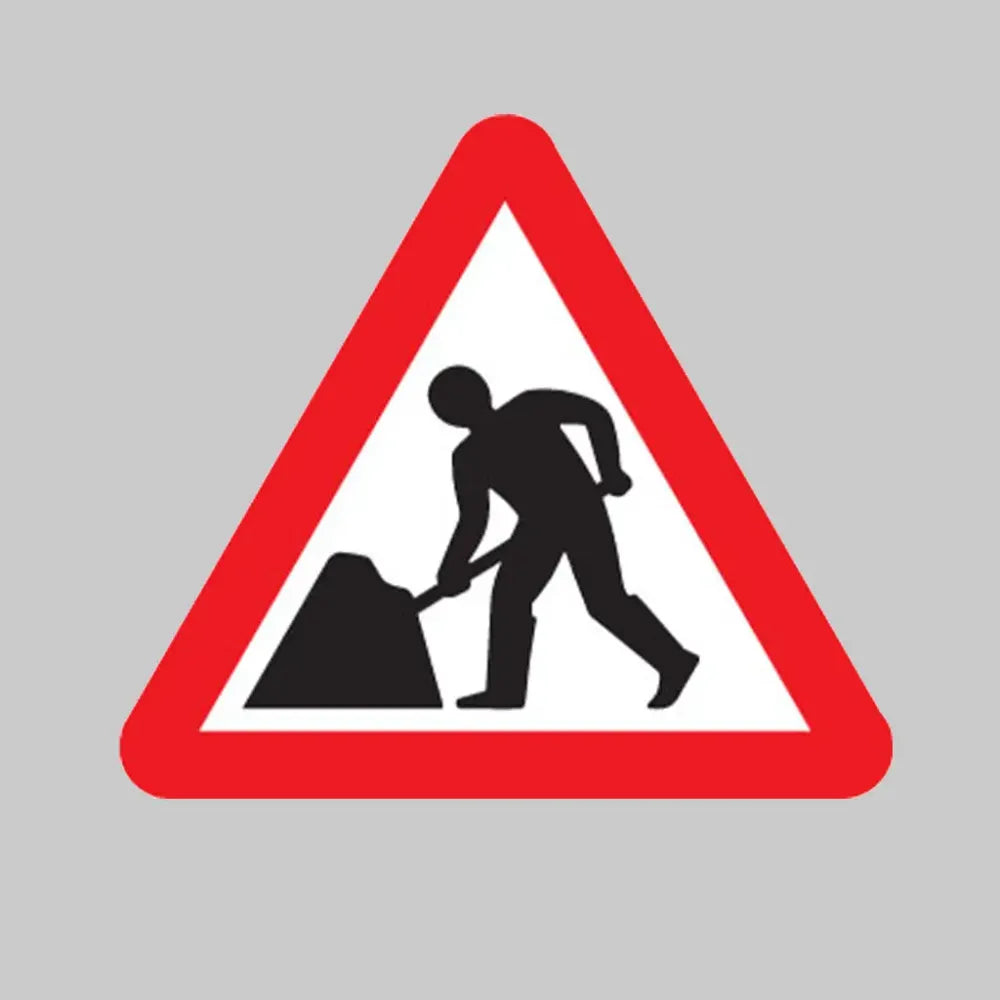 Road works 600mm triangle Class 1 zintec