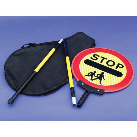 Stop Children Lollipop sign 450mm diameter on 1500mm collapsible pole