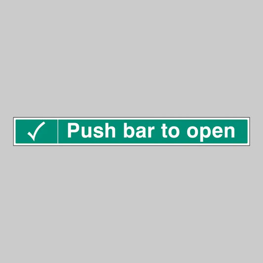 Push bar to open 600x75mm self adhesive