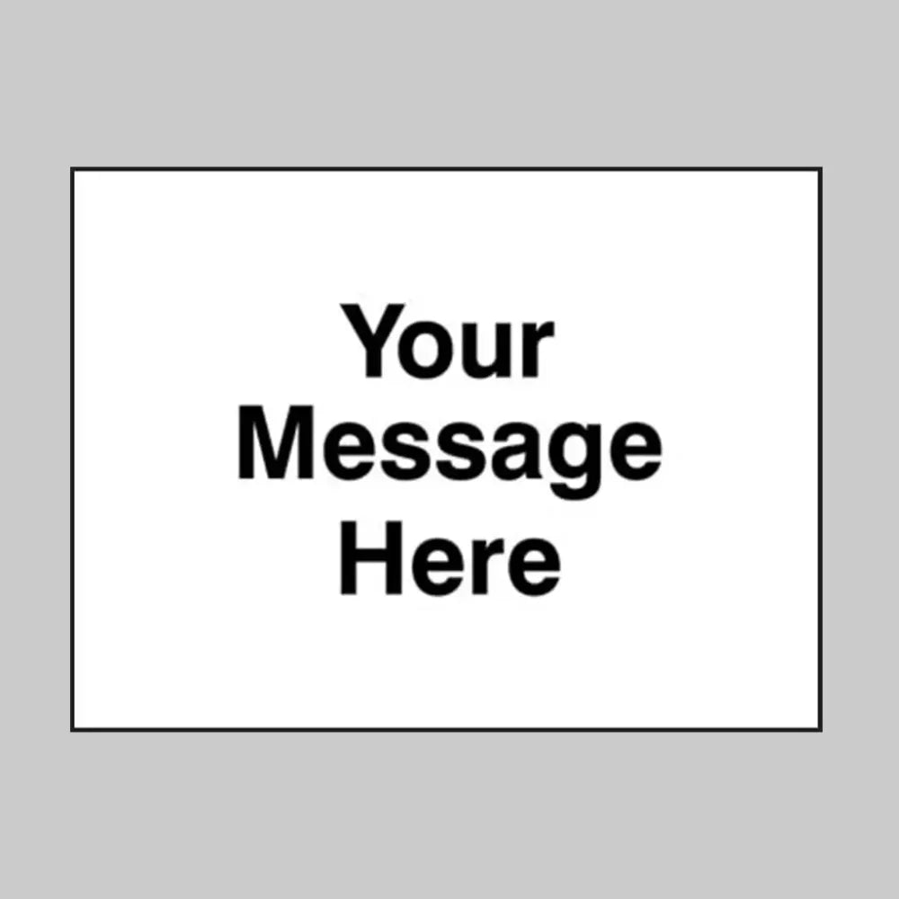Your message here 1050x750mm Class RA1 zintec