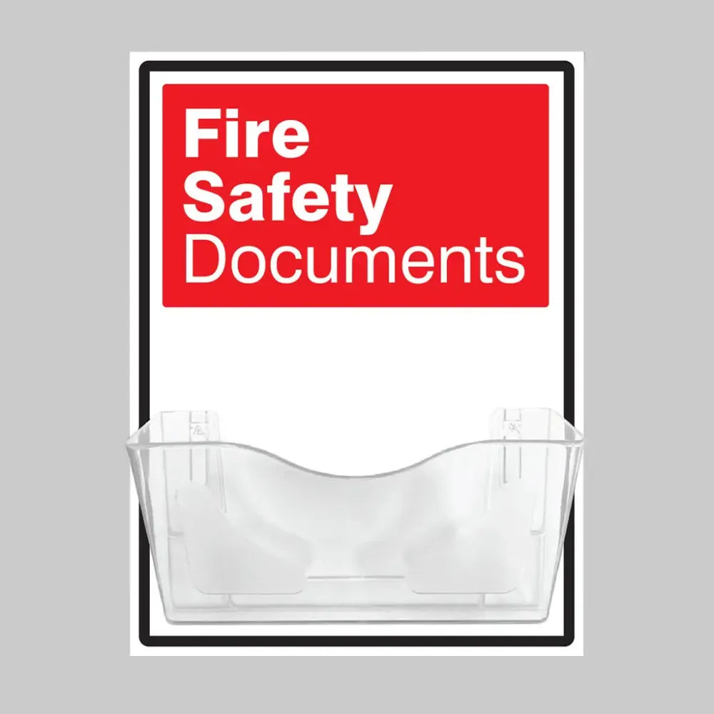 58213 Fire Safety Document Holder on 10mm Foam PVC 450x600mm Miscellaneous (440x600mm)