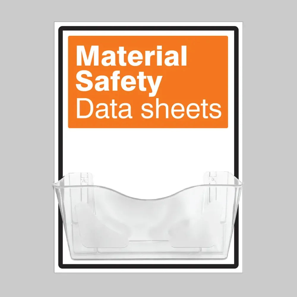 58215 MSDS Document Holder on 10mm Foam PVC 450x600mm Miscellaneous (440x600mm)