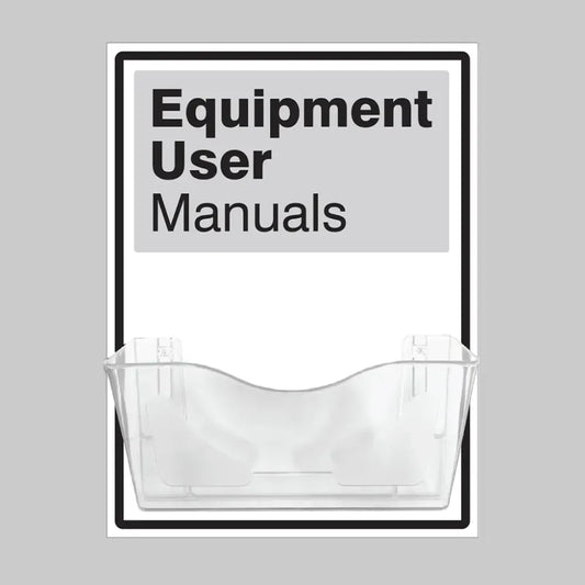 58217 Equipment Manuals Document Holder on 10mm Foam PVC 450x600mm Miscellaneous (440x600mm)