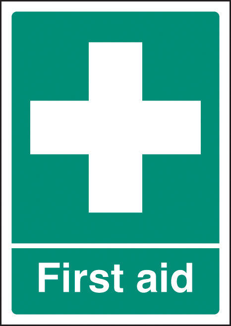 First aid  A4 rigid plastic