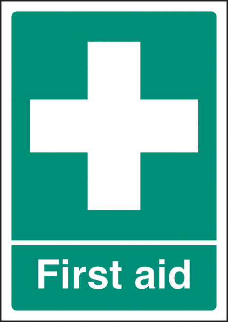 First aid A4 self adhesive vinyl