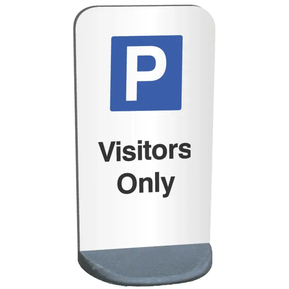 58481 Parking Visitors only - 460×850mm panel (1.2mm aluminium) 9kg pvc base single sided Miscellaneous