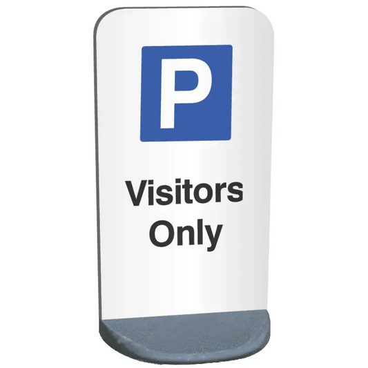 58481 Parking Visitors only - 460×850mm panel (1.2mm aluminium) 9kg pvc base single sided Miscellaneous