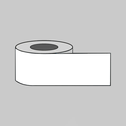 58614 Plain White barrier tape 200m x 75mm non-adhesive polythene Miscellaneous