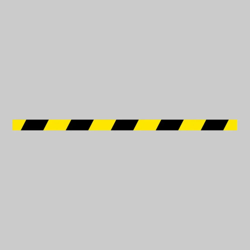 58615 Black/Yellow Floor graphic strip 1000x50mm Miscellaneous