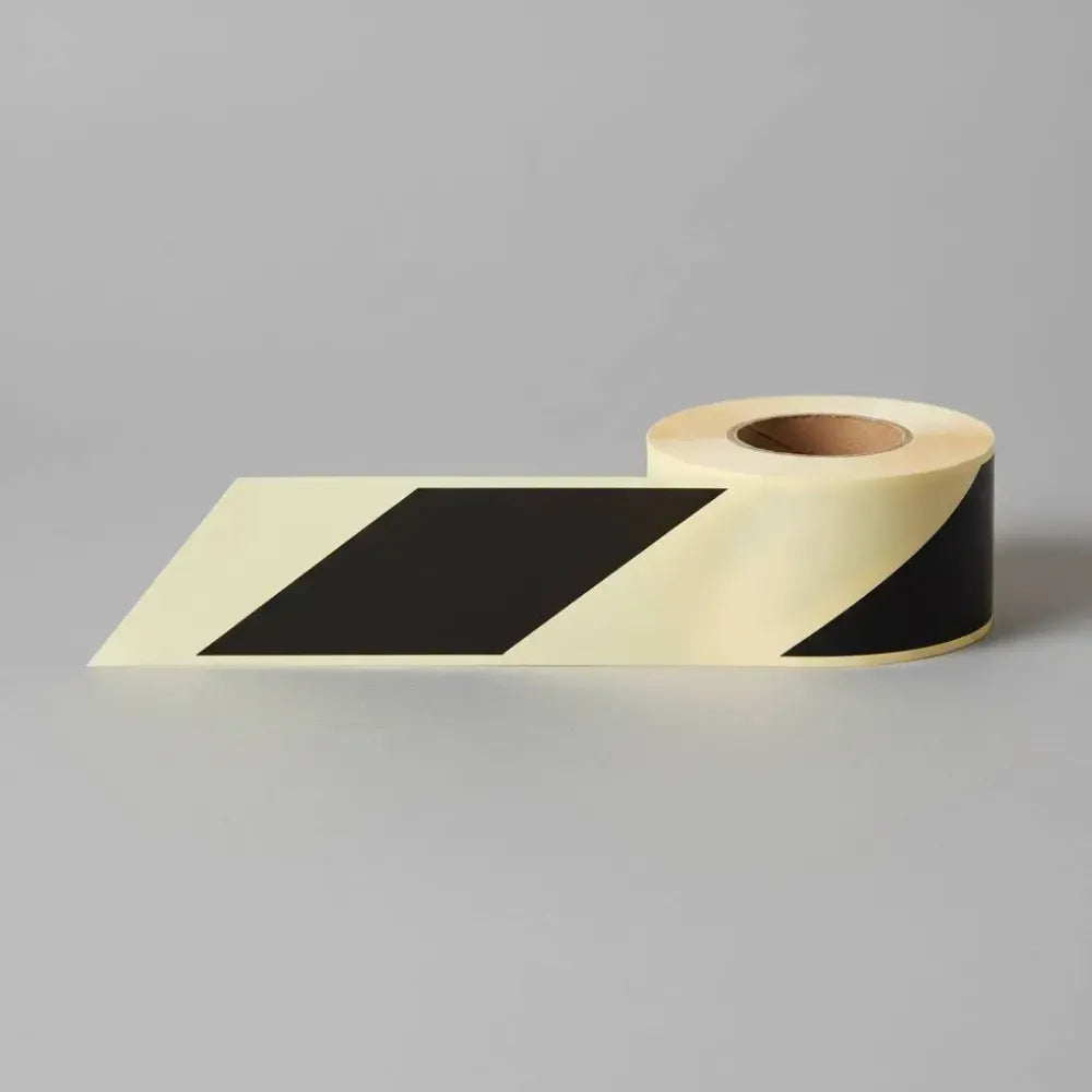 Black/white photoluminescent self adhesive tape 10mx40mm