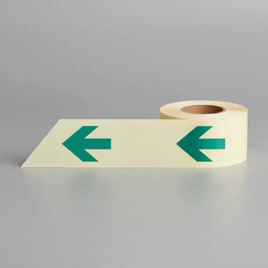 Arrows photoluminescent self adhesive tape 10mx80mm