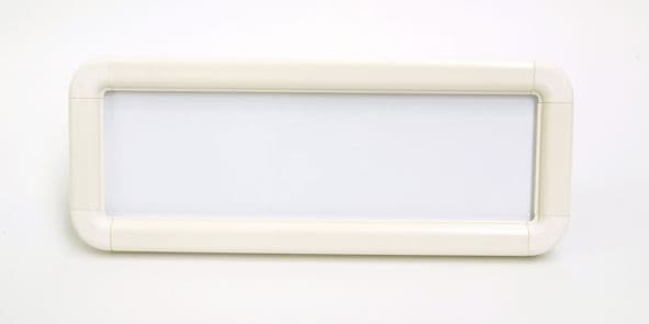 58700 Suspended frame 300x100mm white c/w kit  (300x100mm) Safety Sign