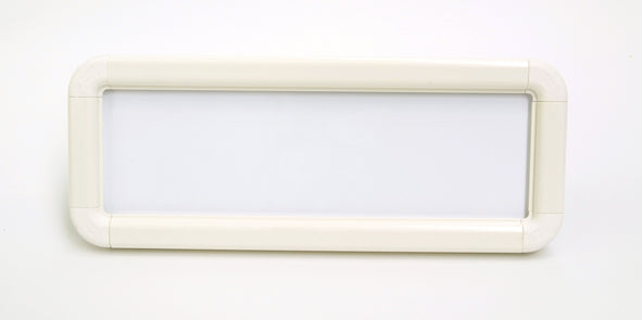 Suspended frame 450x150mm white c/w suspension kit
