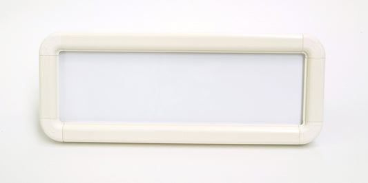 Suspended frame 450x150mm white c/w suspension kit