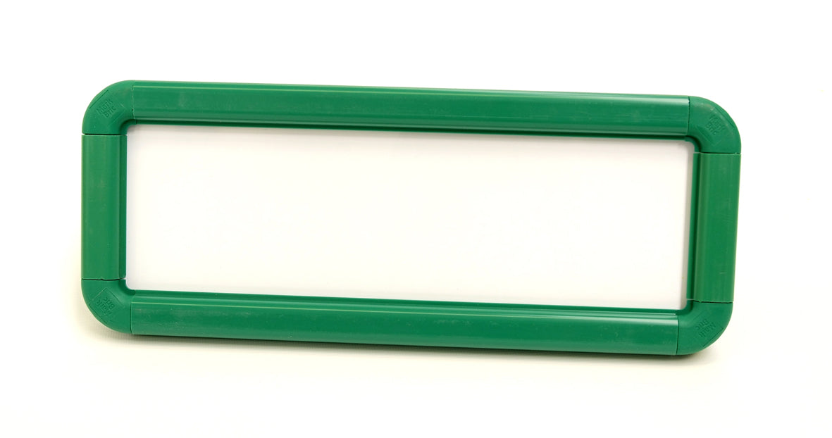 Suspended frame 450x150mm green c/w suspension kit