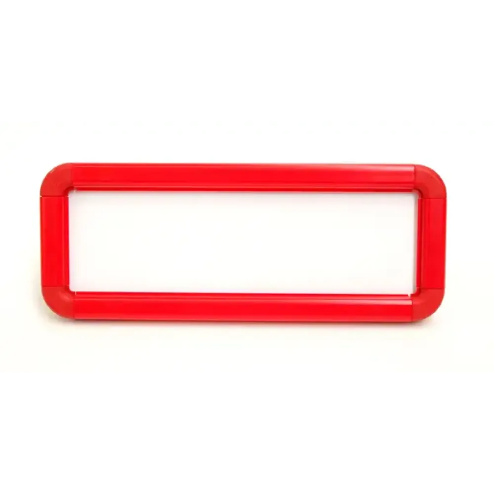 Suspended frame 300x100mm red c/w suspension kit