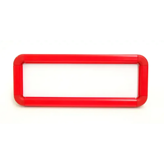 Suspended frame 300x100mm red c/w suspension kit