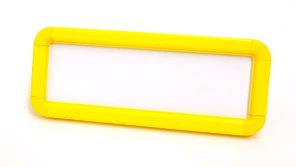 58713 Suspended frame 300x100mm yellow c/w kit  (300x100mm) Safety Sign