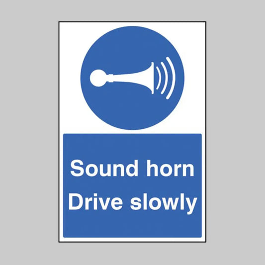 53570 Sound horn drive slowly floor graphic 400x600mm (external grade) Miscellaneous