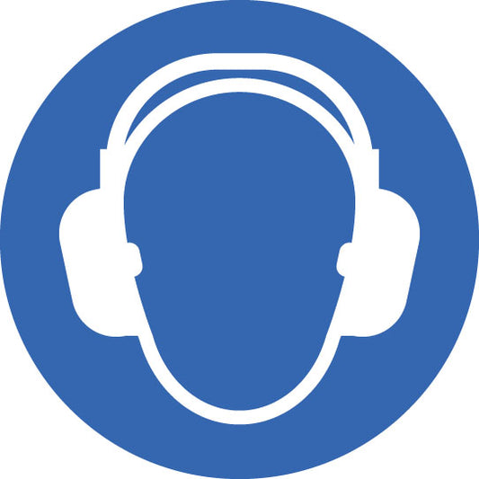 Ear protectors floor graphic 400mm dia