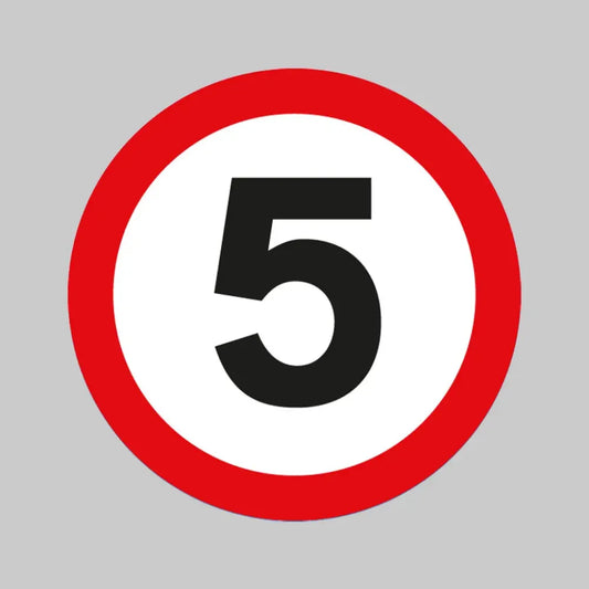 5mph floor graphic 400mm dia