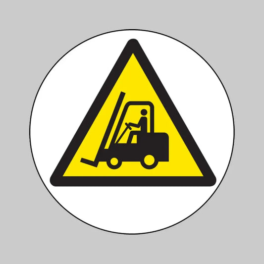 Forklift truck floor graphic 400mm dia