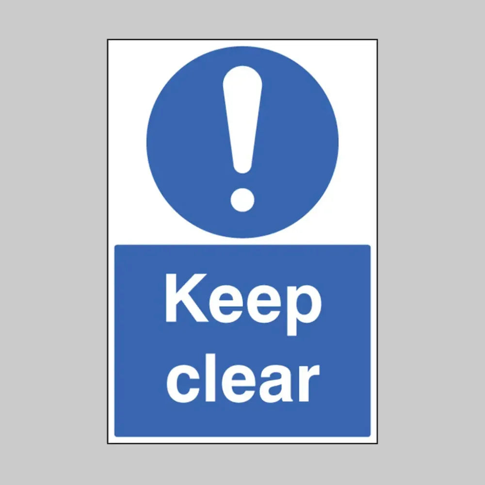 Keep clear floor graphic 400x600mm