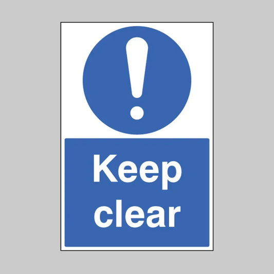 53577 Keep clear floor graphic 400x600mm (external grade) Miscellaneous