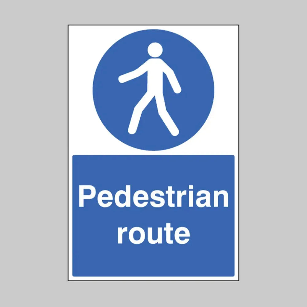 Pedestrian route floor graphic 400x600mm
