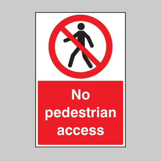 53579 No pedestrian access floor graphic 400x600mm (external grade) Miscellaneous