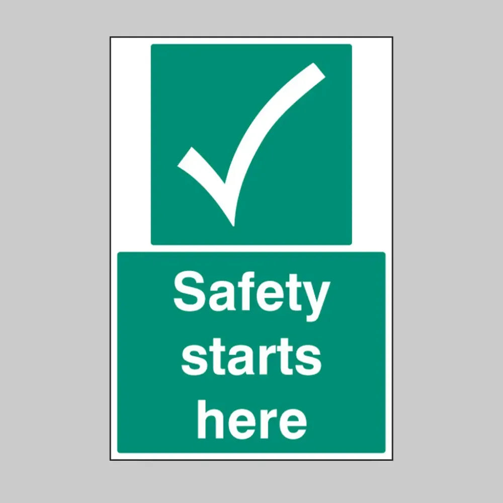 53585 Safety starts here floor graphic 400x600mm (external grade) Miscellaneous
