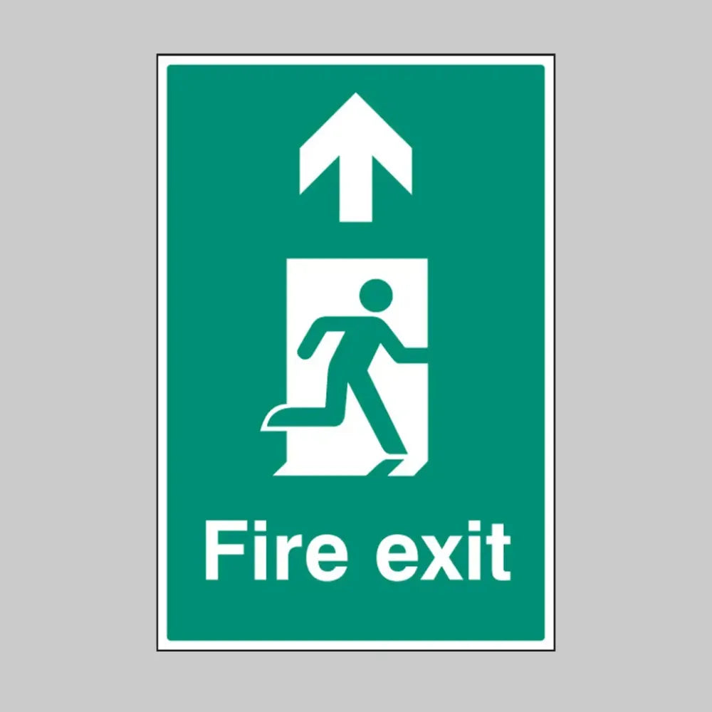 Fire exit up floor graphic 400x600mm