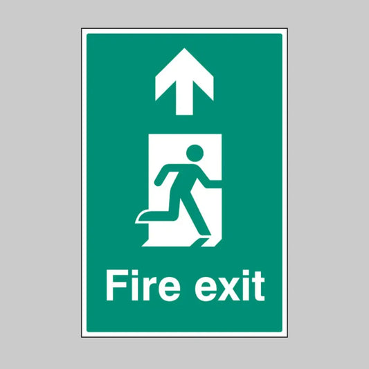 Fire exit up floor graphic 400x600mm
