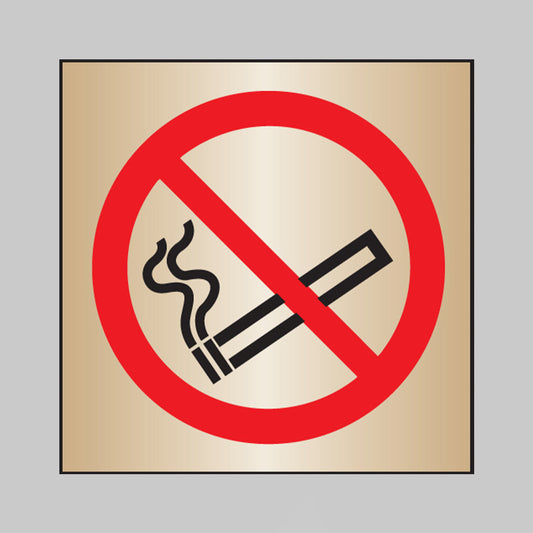 59048 No smoking 140x140mm brass Miscellaneous